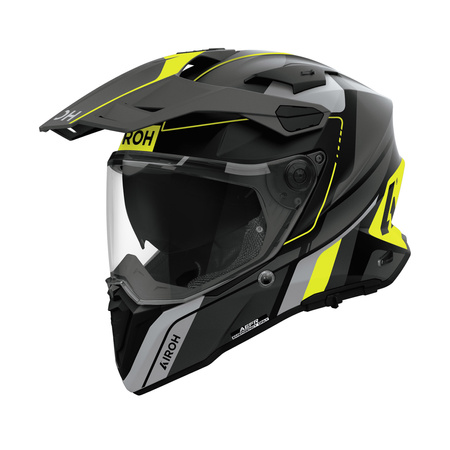 KASK MOTOCYKLOWY AIROH COMMANDER 2 SKIP YELLOW MATT S