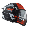 KASK MOTOCYKLOWY NZI COMBI 3 DUO METRIC BLACK RED MATT S