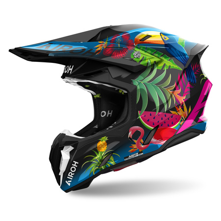 KASK MOTOCYKLOWY AIROH TWIST 3 AMAZONIA GLOSS XS