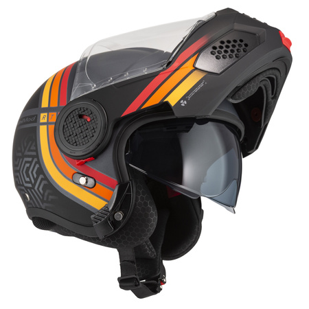 KASK MOTOCYKLOWY NZI MINIMOD DUO WATSON ANTRACITEBLACK ANTRACITE MATT S