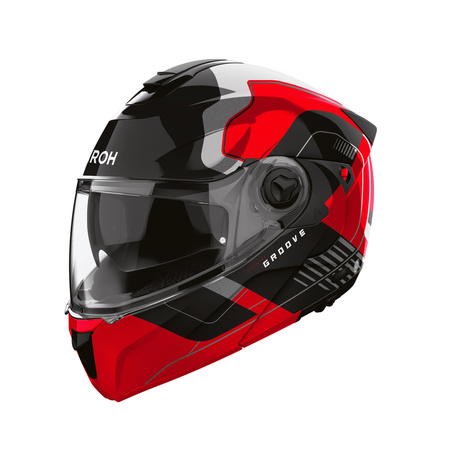 KASK MOTOCYKLOWY AIROH SPECKTRE GROOVE RED GLOSS XL