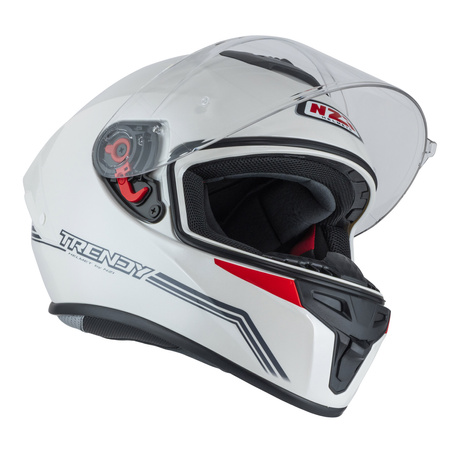 KASK MOTOCYKLOWY NZI TRENDY STREAM SOLID NOUVEAU WHITE XS