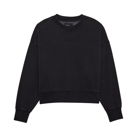 BLUZA DAMSKA FOX WORDMARK OVERSIZED FLEECE CREW BLACK S