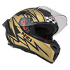 KASK MOTOCYKLOWY NZI TRENDY STREAM FLAG BLACK GOLD MATT L