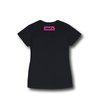 DAVCA T-shirt damski black pink logo