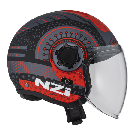 KASK MOTOCYKLOWY NZI RINGWAY 2 DUO ANTERA ANTRACITE RED MATT XL