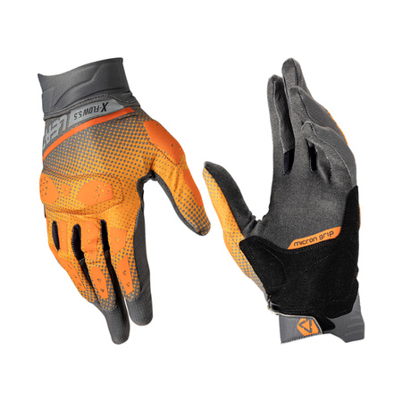 RĘKAWICE MOTOCYKLOWE LEATT ADV X-FLOW 5.5 SHORT ORANGE XL