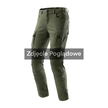 JEANSY MOTOCYKLOWE REBELHORN FASTER OLIVE GREEN 34/34