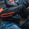 KURTKA MOTOCYKLOWA SKÓRZANA REBELHORN VANDAL BLACK FLUO RED 62