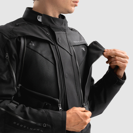 KURTKA MOTOCYKLOWA TEKSTYLNA REBELHORN HARDY 3.0 BLACK XS