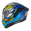 KASK MOTOCYKLOWY NZI TRENDY STREAM OCELO BLUE WHITE SKY BLUE MATT M