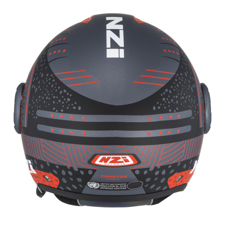 KASK MOTOCYKLOWY NZI RINGWAY 2 DUO ANTERA ANTRACITE RED MATT XL