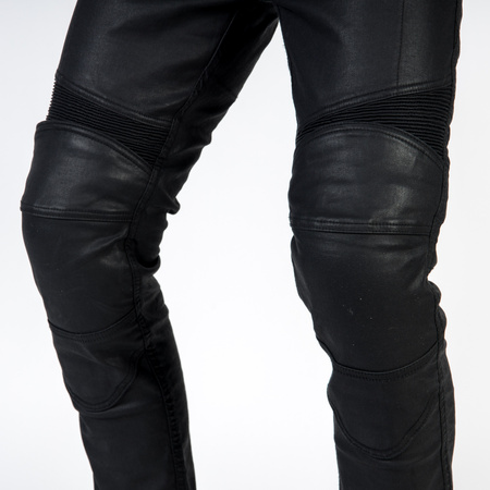 JEANSY MOTOCYKLOWE OZONE RUSTY WAXED BLACK 32/34