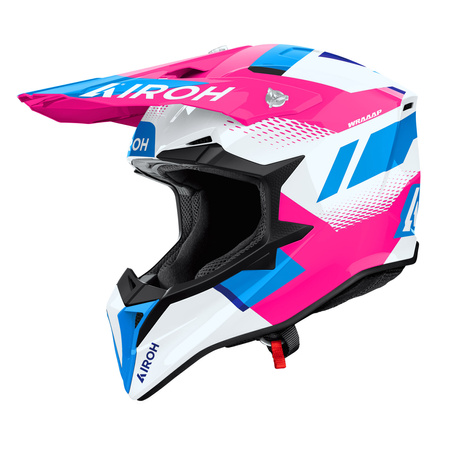 KASK MOTOCYKLOWY AIROH WRAAAP VISION PINK GLOSS L