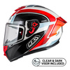 KASK MOTOCYKLOWY NZI TRENDY STREAM RAPID WHITE RED BLUE RED S M