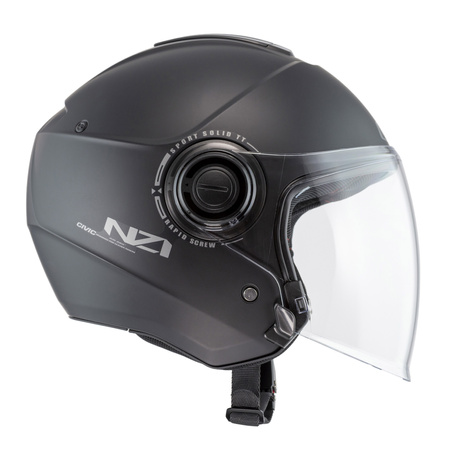 KASK MOTOCYKLOWY NZI CIVIC SOLID NOUVEAU MATT BLACK XS