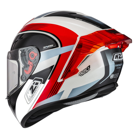 KASK MOTOCYKLOWY NZI TRENDY STREAM RAPID WHITE RED BLUE RED S S