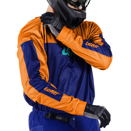 STRÓJ OFFROADOWY BLUZA I SPODNIE JUNIOR LEATT RIDE KIT 3.5 ORANGE S