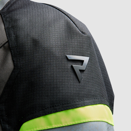 KURTKA MOTOCYKLOWA TEKSTYLNA REBELHORN CUBBY 5 BLACK GREY FLUO YELLOW XS