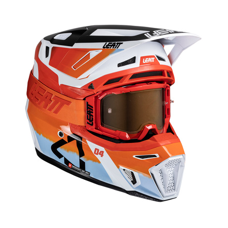 KASK MOTOCYKLOWY Z GOGLAMI LEATT KIT MOTO 8.5 GLAMIS L