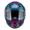 KASK MOTOCYKLOWY NZI TRENDY STREAM CAMU BLUE NEON PINK BLUE S MATT M