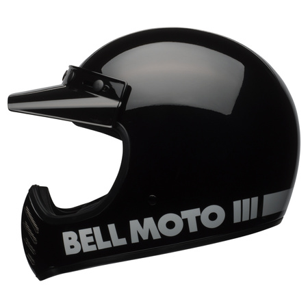 KASK MOTOCYKLOWY BELL MOTO-3 CLASSIC BLACK XXL
