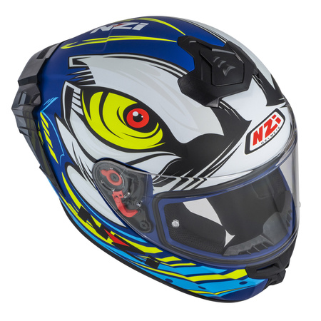 KASK MOTOCYKLOWY NZI TRENDY STREAM OCELO BLUE WHITE SKY BLUE MATT L
