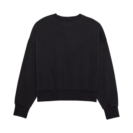 BLUZA DAMSKA FOX WORDMARK OVERSIZED FLEECE CREW BLACK S