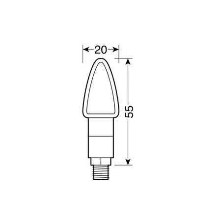 90100 Atom kierunkowskazy 12V LED Carbon