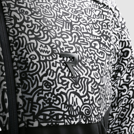 KURTKA MOTOCYKLOWA TEKSTYLNA REBELHORN SLASH NORIAKI BLACK WHITE SOFTSHELL S
