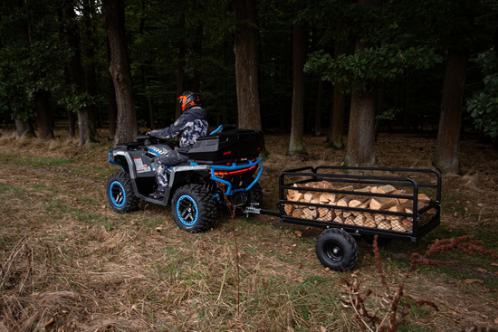 SHARK ATV TRAILER GARDEN 400 BLACK Jednoosiowa przyczepa przechylna