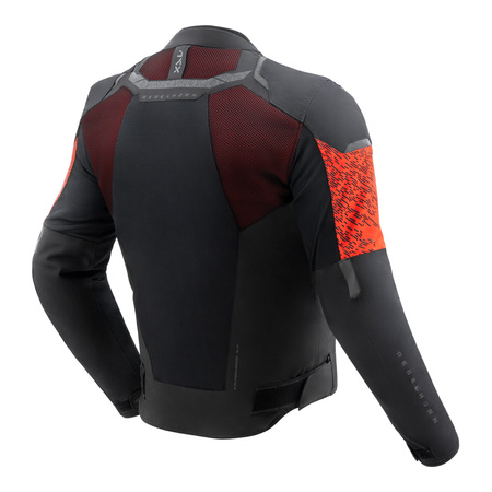 KURTKA MOTOCYKLOWA TEKSTYLNA REBELHORN JAX BLACK RED 4XL