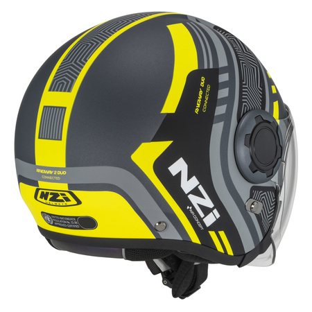 KASK MOTOCYKLOWY NZI RINGWAY 2 DUO CONNECTED ANTRACITE GREY MATT XL
