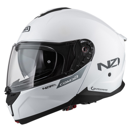 KASK MOTOCYKLOWY NZI COMBI 3 DUO WHITE XS