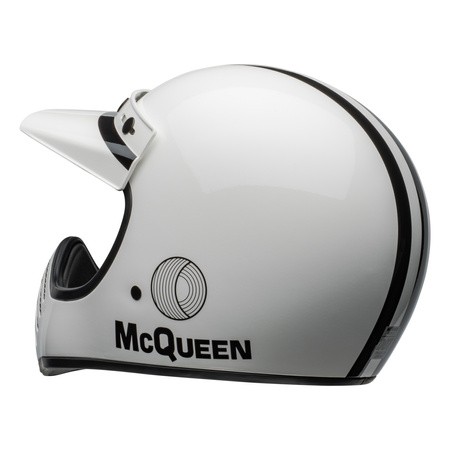 KASK MOTOCYKLOWY BELL MOTO-3 ECE6 SMQ AGS WHITE BLACK S