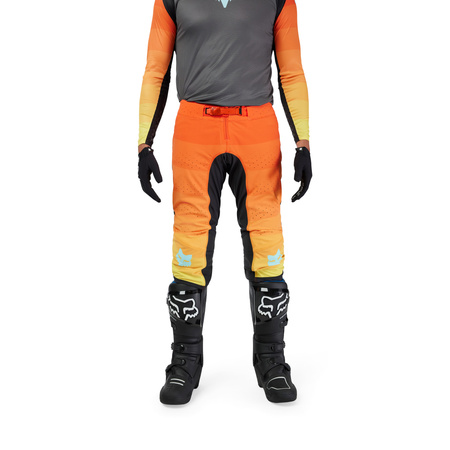 SPODNIE MOTOCYKLOWE FOX FLEXAIR GRID BLACK/ORANGE 30