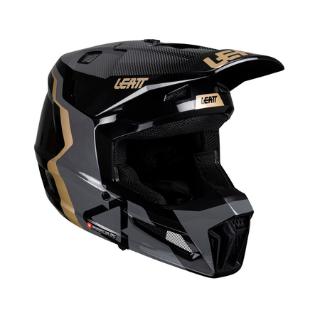 KASK MOTOCYKLOWY Z GOGLAMI JUNIOR LEATT KIT MOTO 3.5 BLACK L