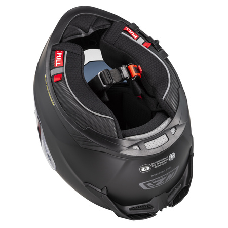 KASK MOTOCYKLOWY NZI GO RIDER STREAM DUO MATT BLACK XS