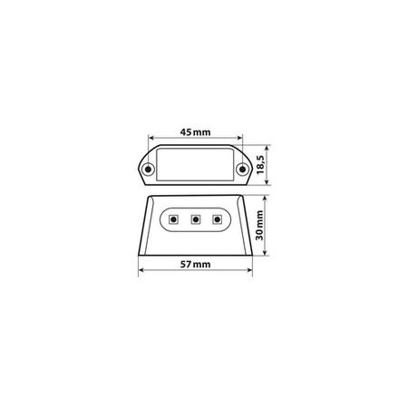 90586 A-ion, 3 Smd oświetlenie tablicy rejestracyjnej LED, 12V