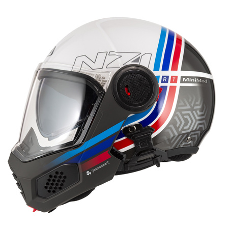 KASK MOTOCYKLOWY NZI MINIMOD DUO WATSON WHITEBLACK POWER S