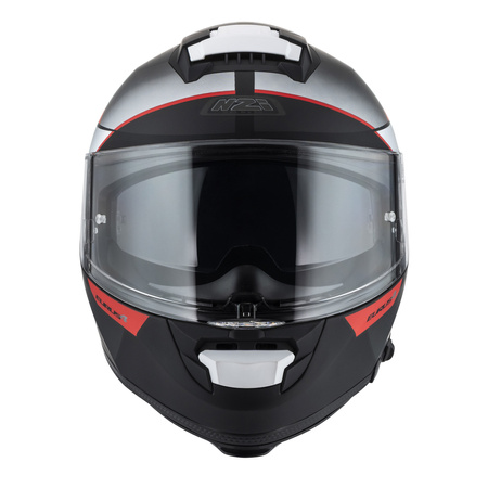 KASK MOTOCYKLOWY NZI EURUS 4 STREAM DUO VANGUARD BLACK ANTRACITE RED TINTED S MATT S