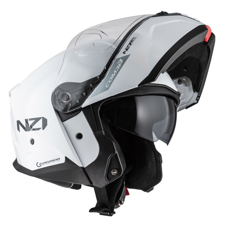 KASK MOTOCYKLOWY NZI COMBI 3 DUO WHITE XS