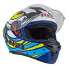KASK MOTOCYKLOWY NZI TRENDY STREAM OCELO BLUE WHITE SKY BLUE MATT S