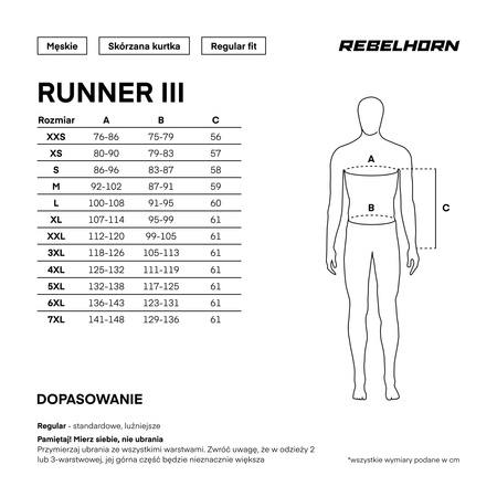 KURTKA MOTOCYKLOWA SKÓRZANA REBELHORN RUNNER 3 BLACK XS