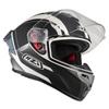 KASK MOTOCYKLOWY NZI TRENDY STREAM ELEGANCE WHITE BLACK TINTED S MATT S