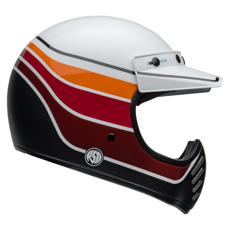 KASK MOTOCYKLOWY BELL MOTO-3 ECE6 RSD SDL BLACK SATIN GLOSS WHITE BLACK M