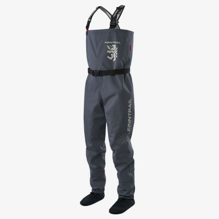 Finntrail Waders Timber DarkGrey M Spodniobuty TIMBER ultra lekkie wodoodporne ubranie z trwałej membrany HARD-TEX