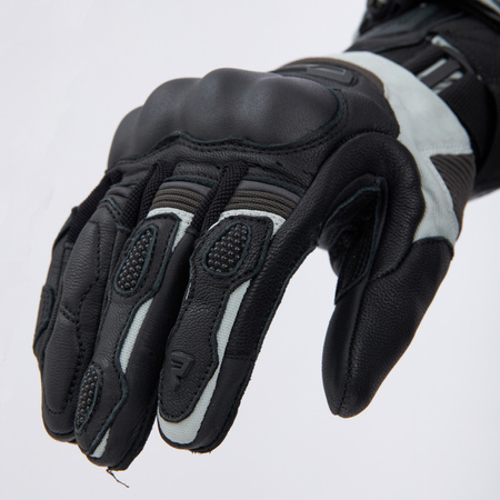 RĘKAWICE MOTOCYKLOWE REBELHORN RANGE BLACK LIGHT GREY M