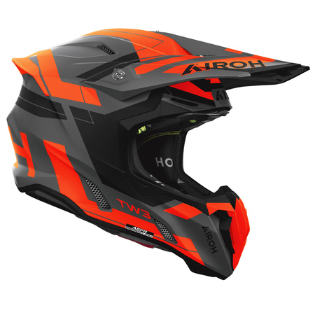 KASK MOTOCYKLOWY AIROH TWIST 3 DYNASTY ORANGE MATT XL