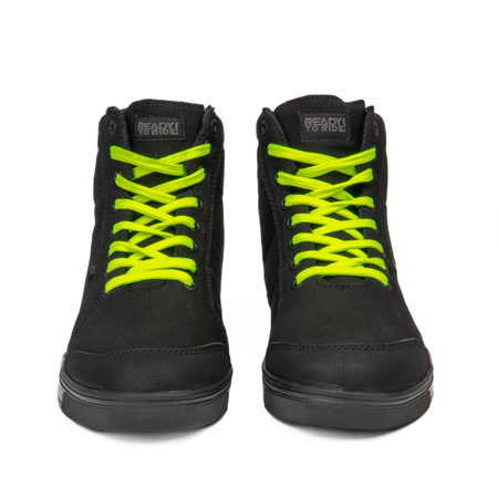 BUTY MOTOCYKLOWE OZONE TOWN BLACK FLUO YELLOW 41